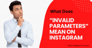 What is the meaning of invalid parameters on Instagram?