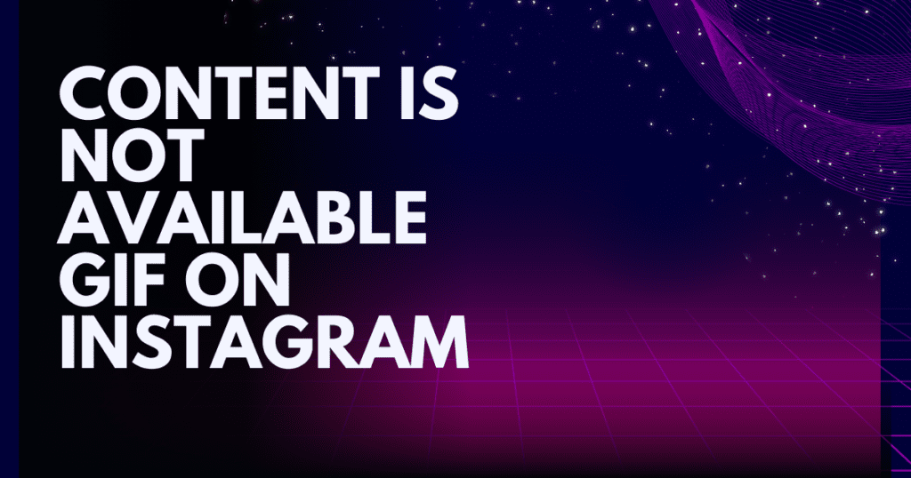 This Content is Not Available GIF on Instagram