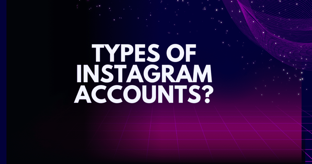 Types of Instagram Accounts in business chat